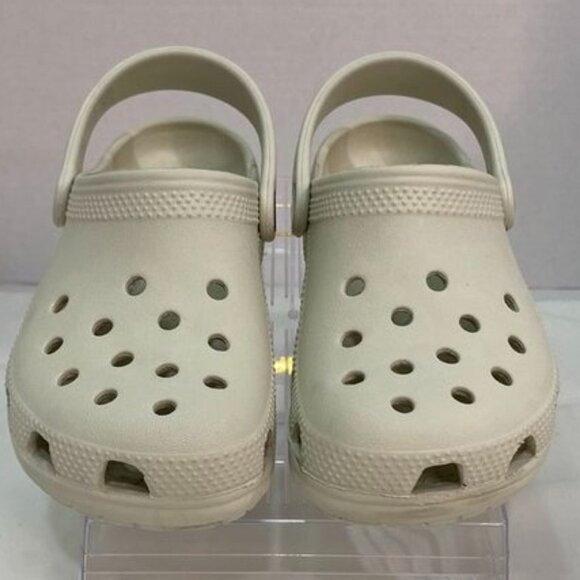 Crocs Classic Clog Kids Size 13 White Bone Slip-On Foam Sandals - Picture 2 of 9